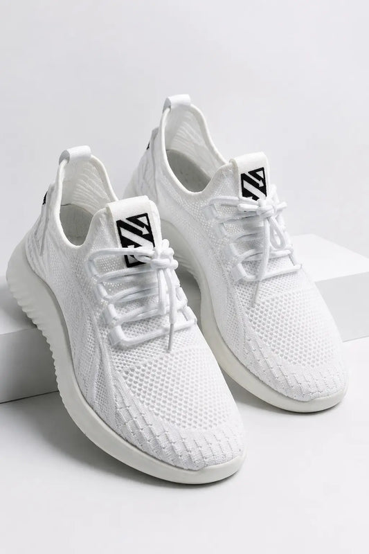 Quilted Sport Sneaker – Alpine White