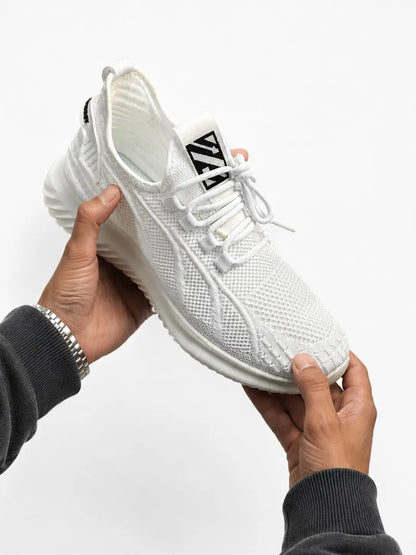 Quilted Sport Sneaker – Alpine White