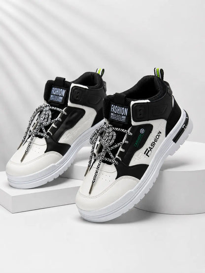 Street High-Top Sneaker – Monochrome
