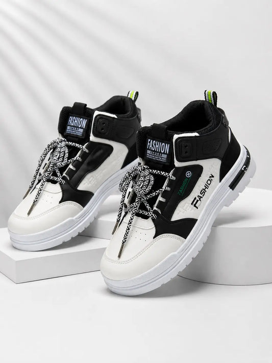 Street High-Top Sneaker – Monochrome