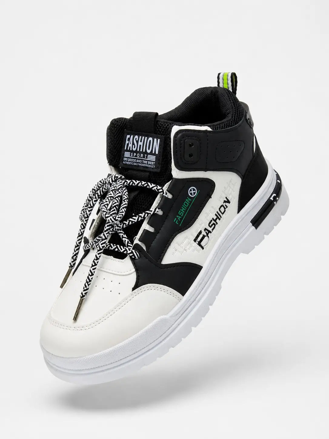 Street High-Top Sneaker – Monochrome
