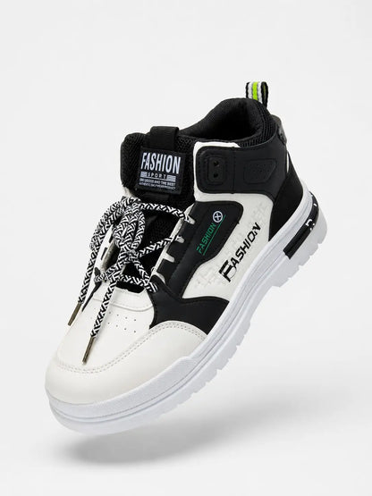 Street High-Top Sneaker – Monochrome